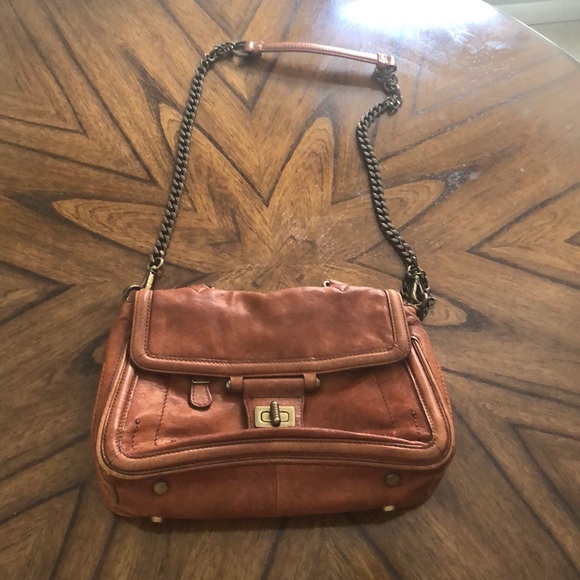 Olivia Harris soft lamb leather shoulder bag - Picture 2 of 5